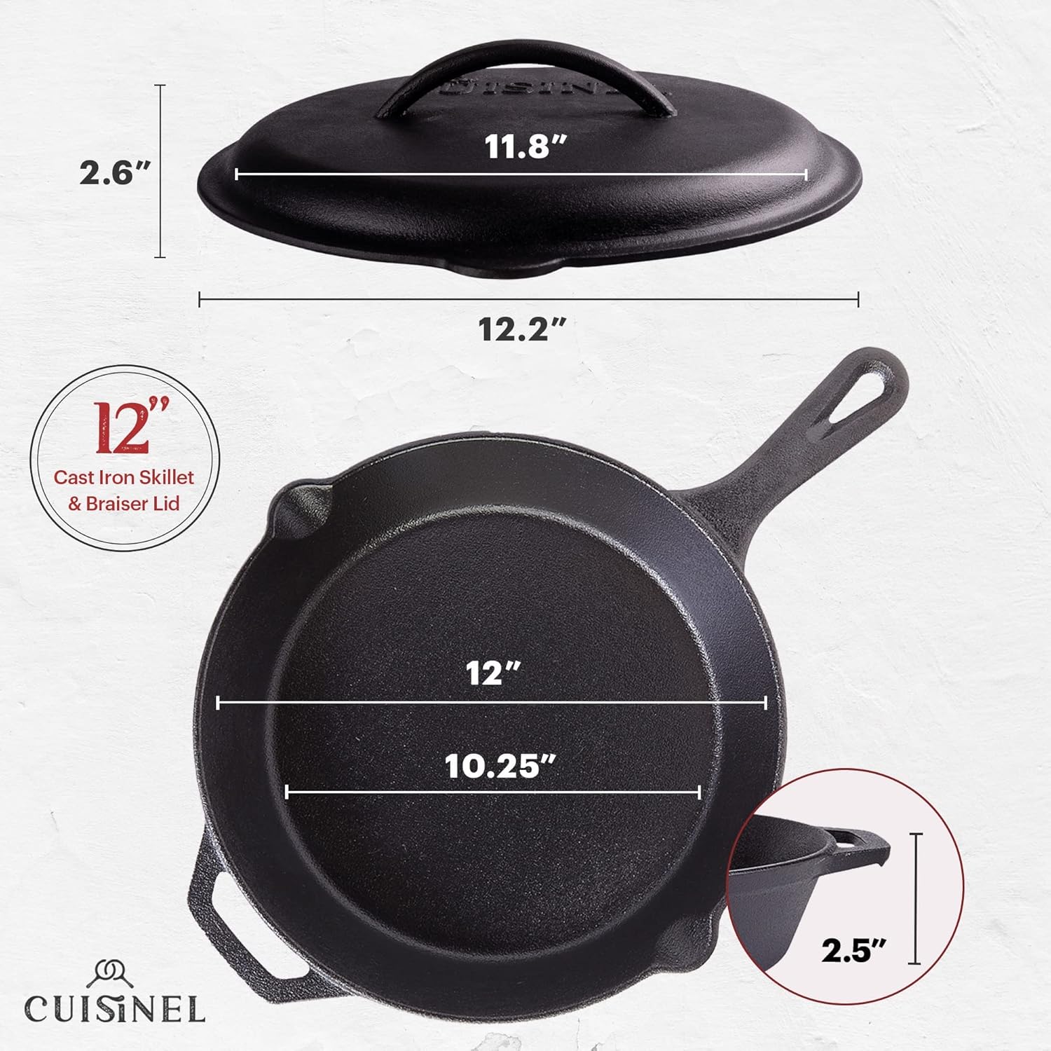 Cuisinkel Cast Iron Skillet