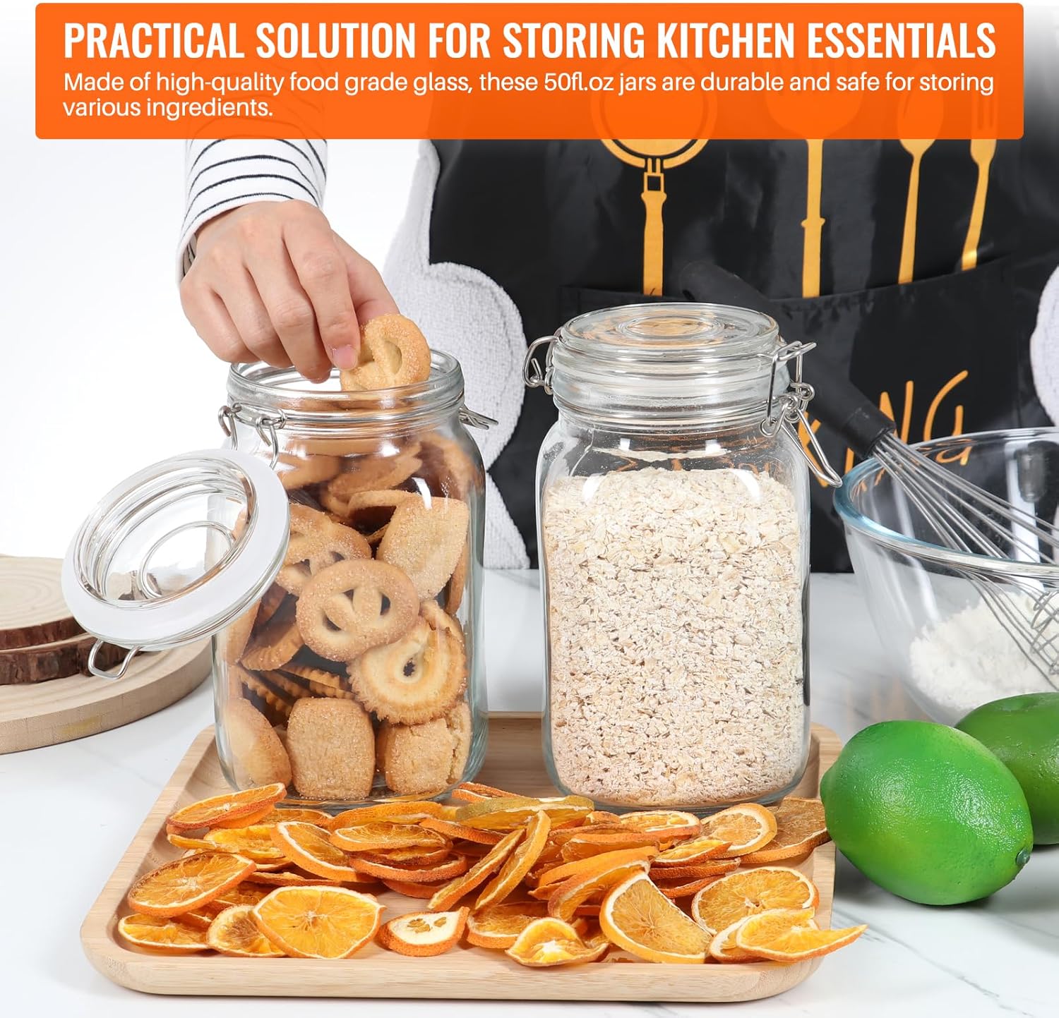 AuroTrends Glass Jars Set