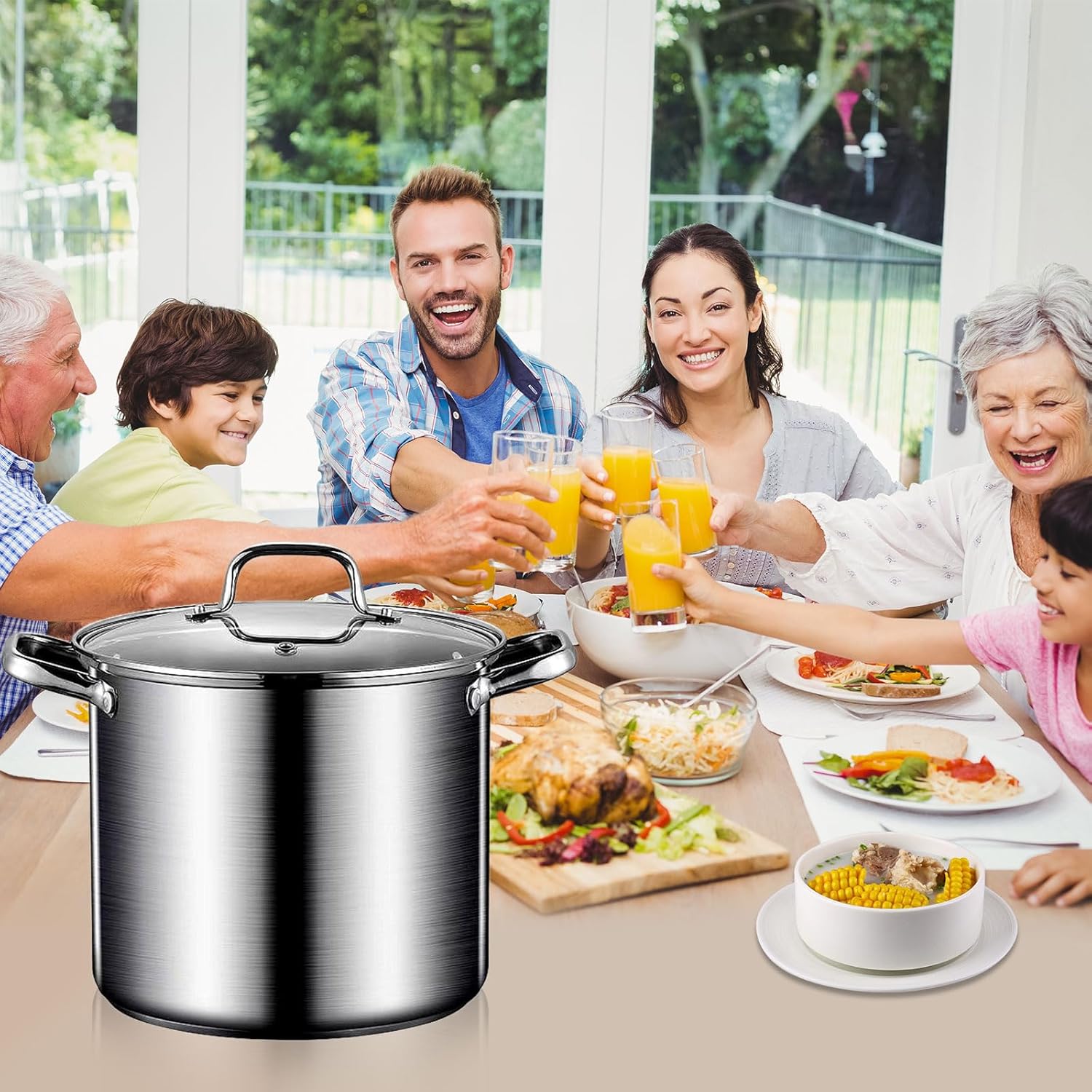 AIZYR 85L Stock Pot Ultimate Cooking Convenience