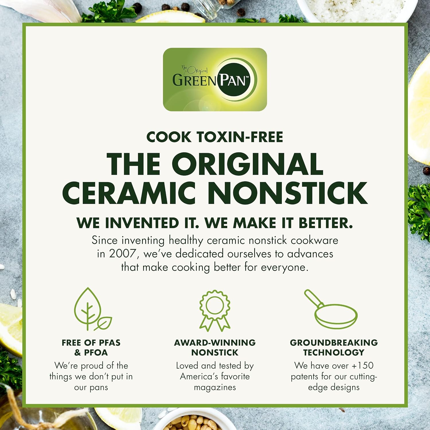 Ergonomic PFOA-Free Grill Pan Set
