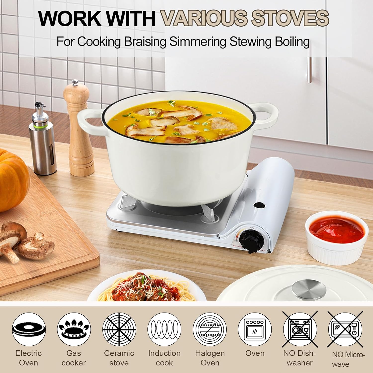 PP CHEF Enamel Dutch Oven Pot