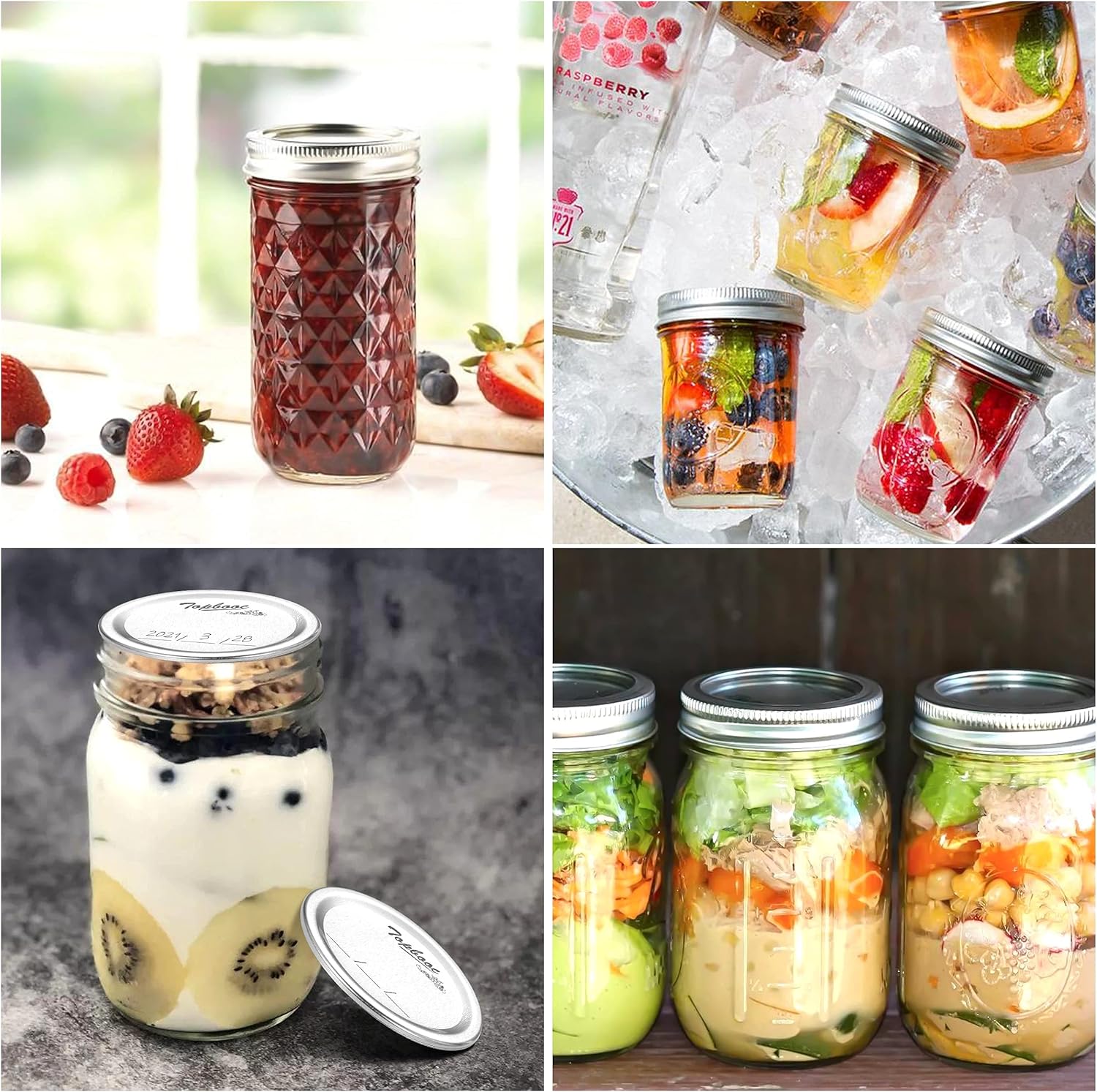 Premium Canning Lids for Ball Jars - Durable Easy to Use