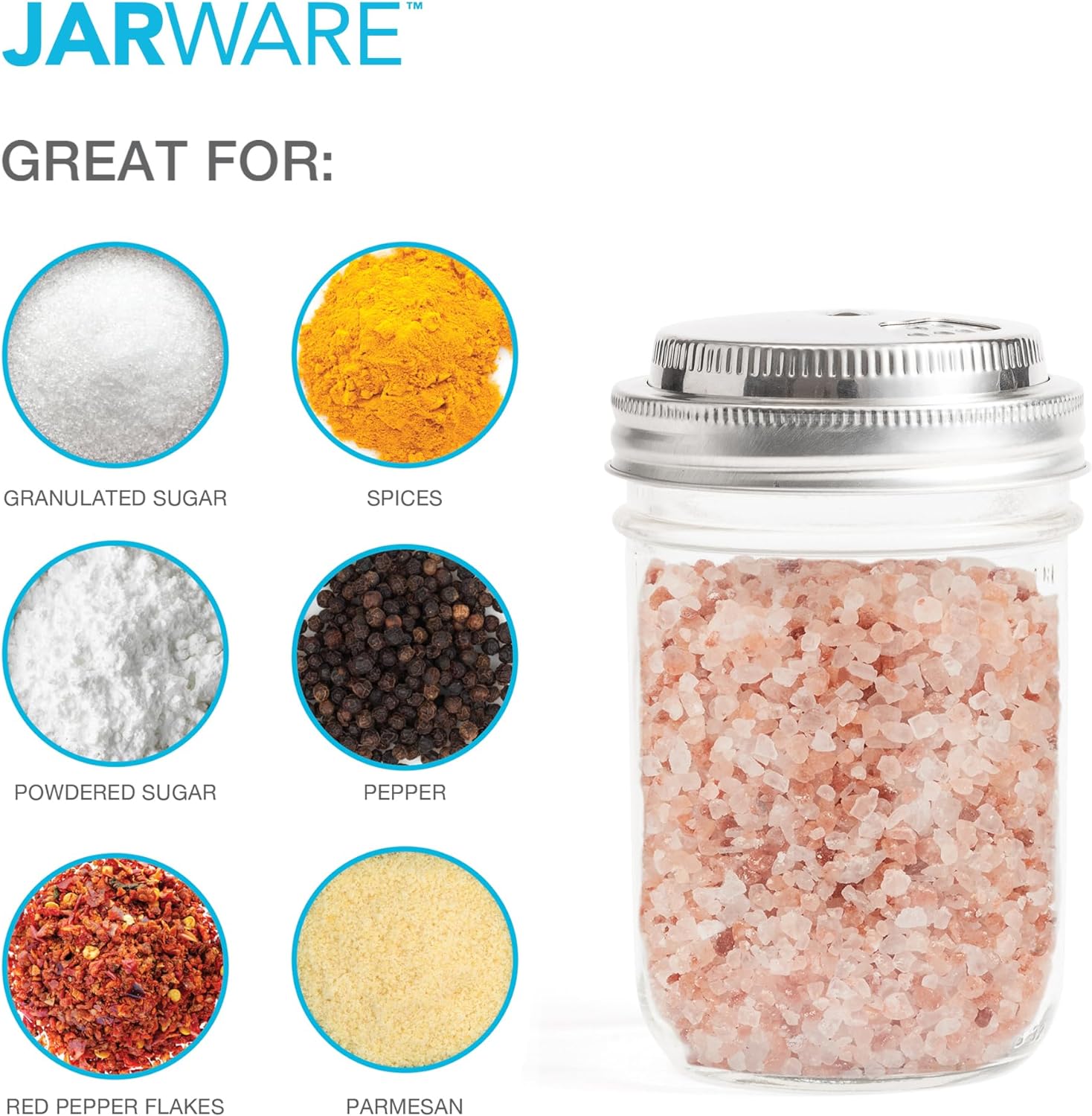 Jarware Stainless Steel Spice Shaker