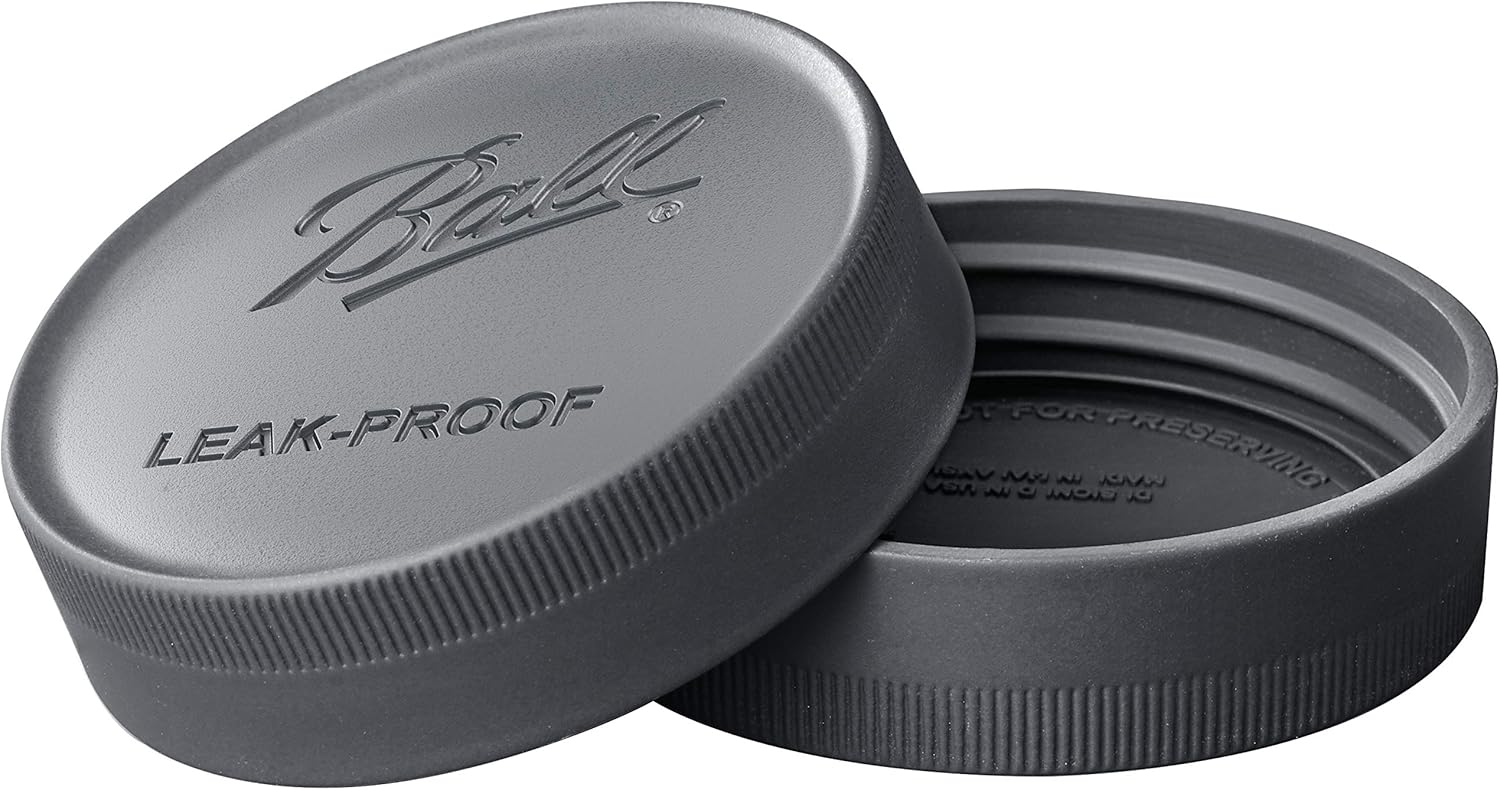 6-Pack Leak-Proof Lids for Glass Mason Jars
