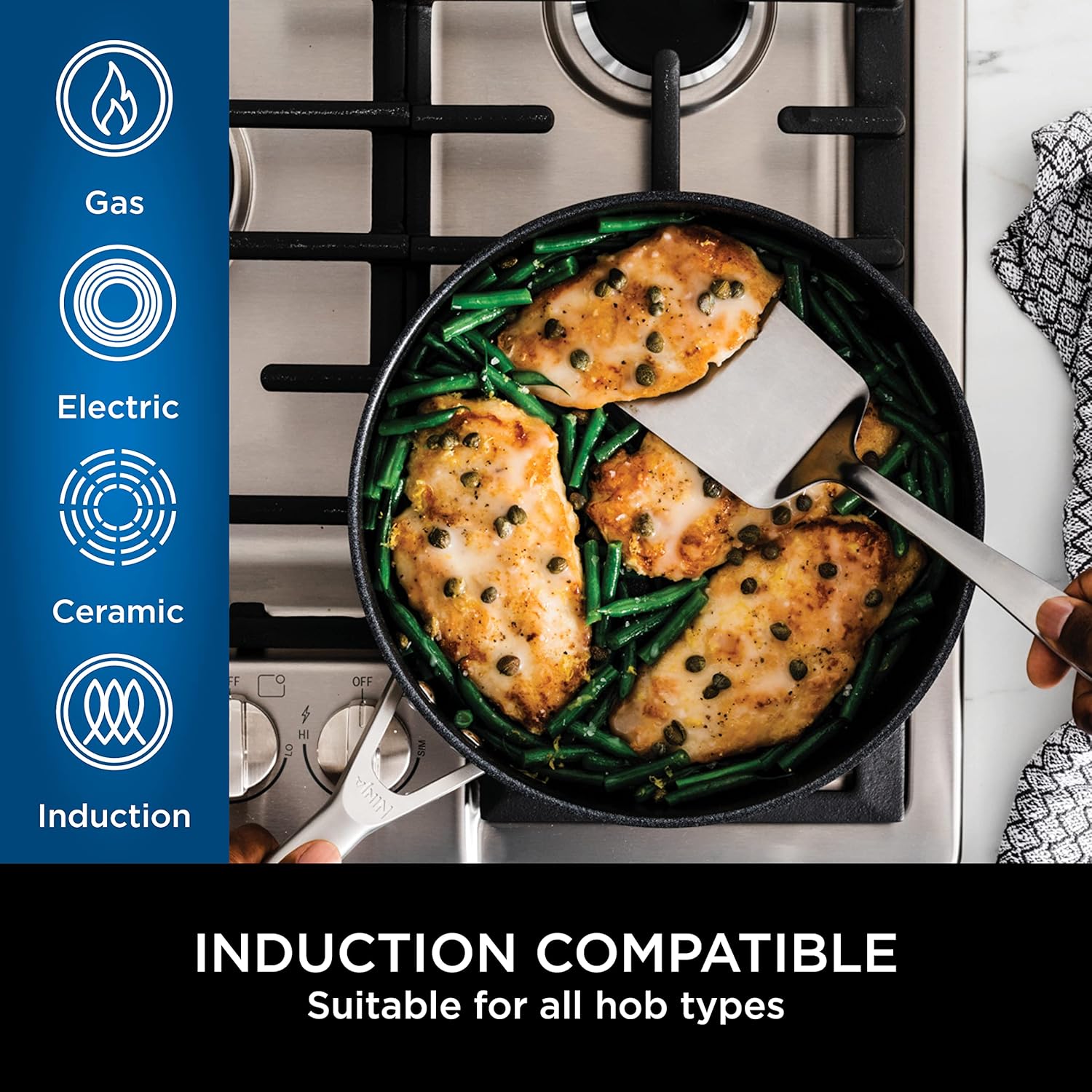 Ninja ZEROSTICK Premium 28cm Wok for Opportune Cooking