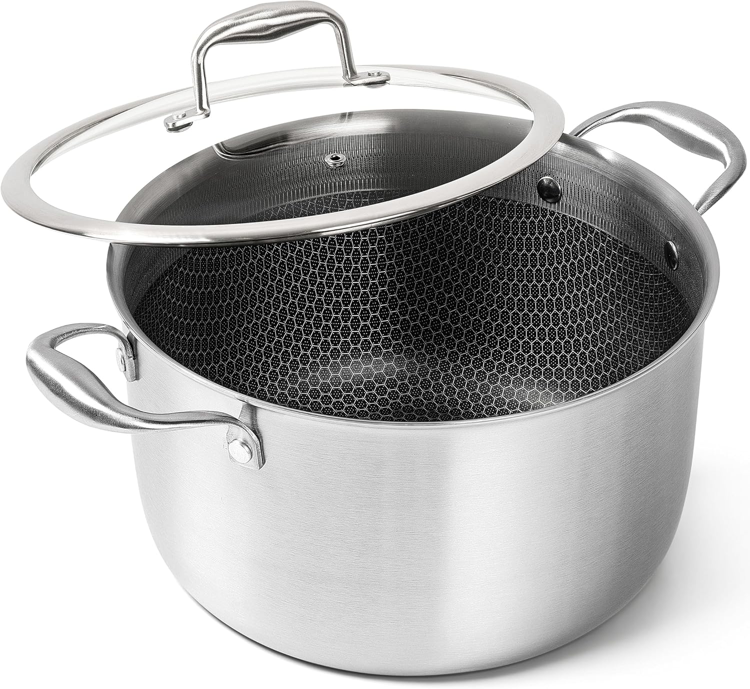 MICHELANGELO Tri-Ply 8-Quart Stock Pot with Lid