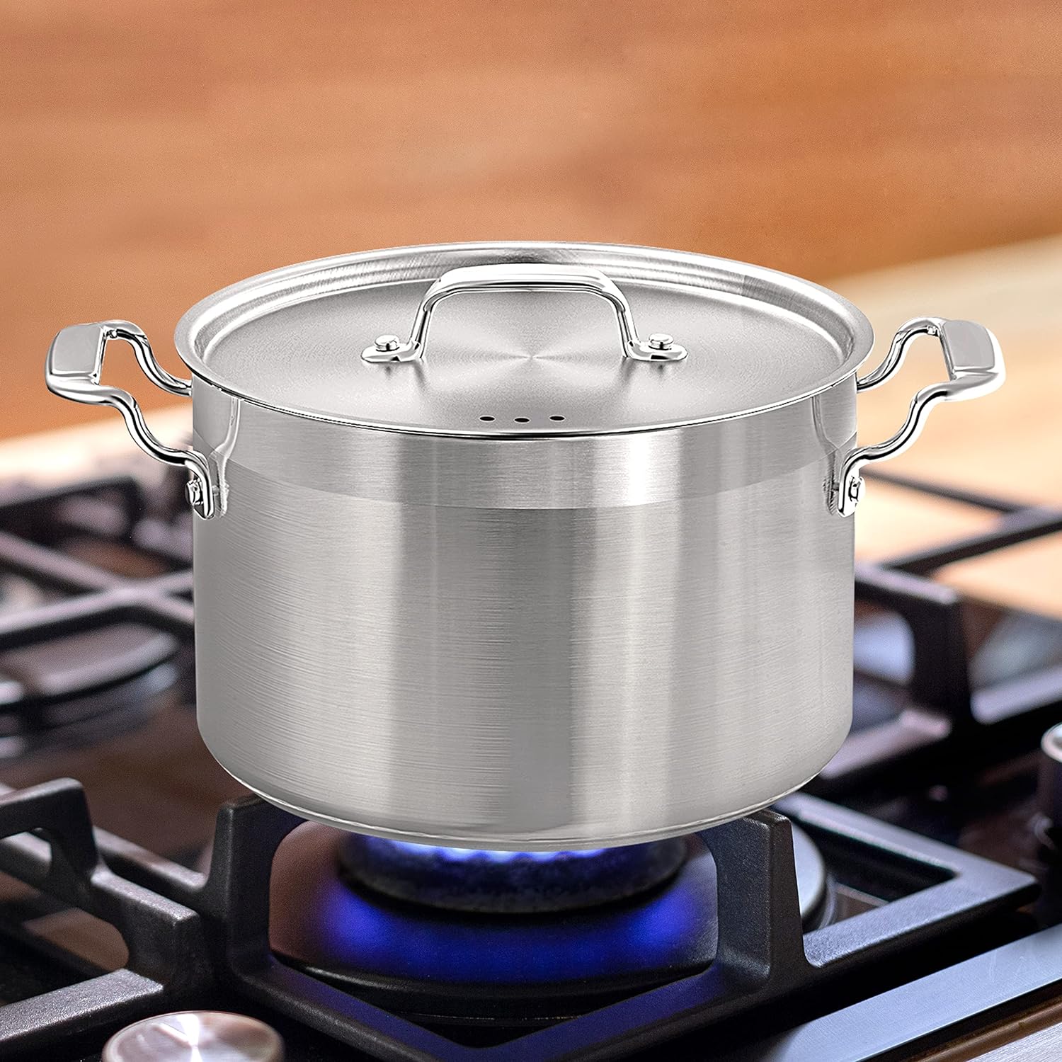 Ergonomic 5-Quart Stainless Steel Stockpot