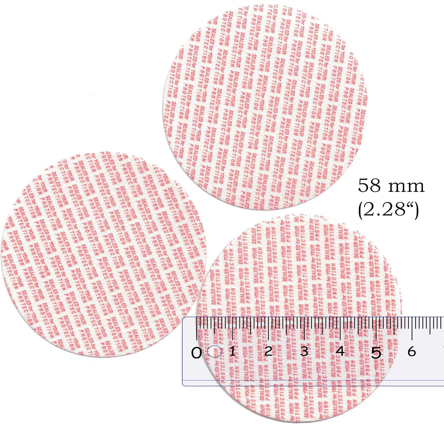 Torque Activated Pressure Seals Cap Liners 58mm