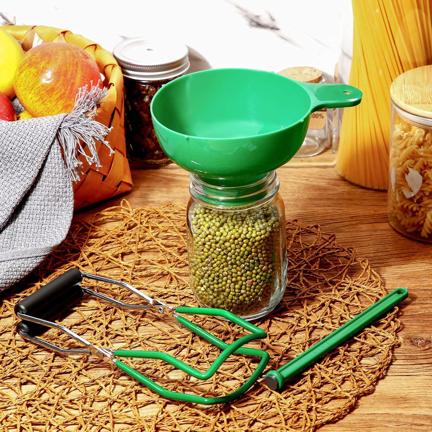 3-Piece Canning Essentials Kit with Jar Lifter Funnel Magnetic Lid Wand