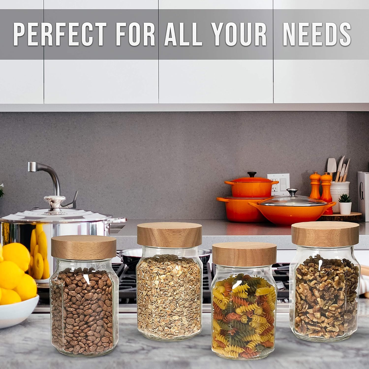 Wide Mouth Mason Jar Lid Set for Ball Jars - Airtight Durable