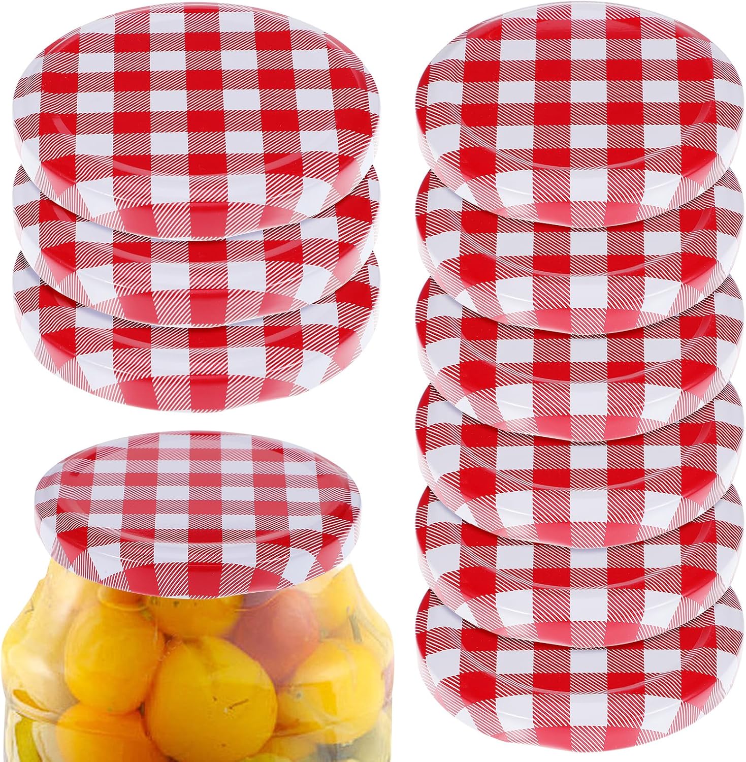 Hemoton 12-Pack Mason Jar Lids
