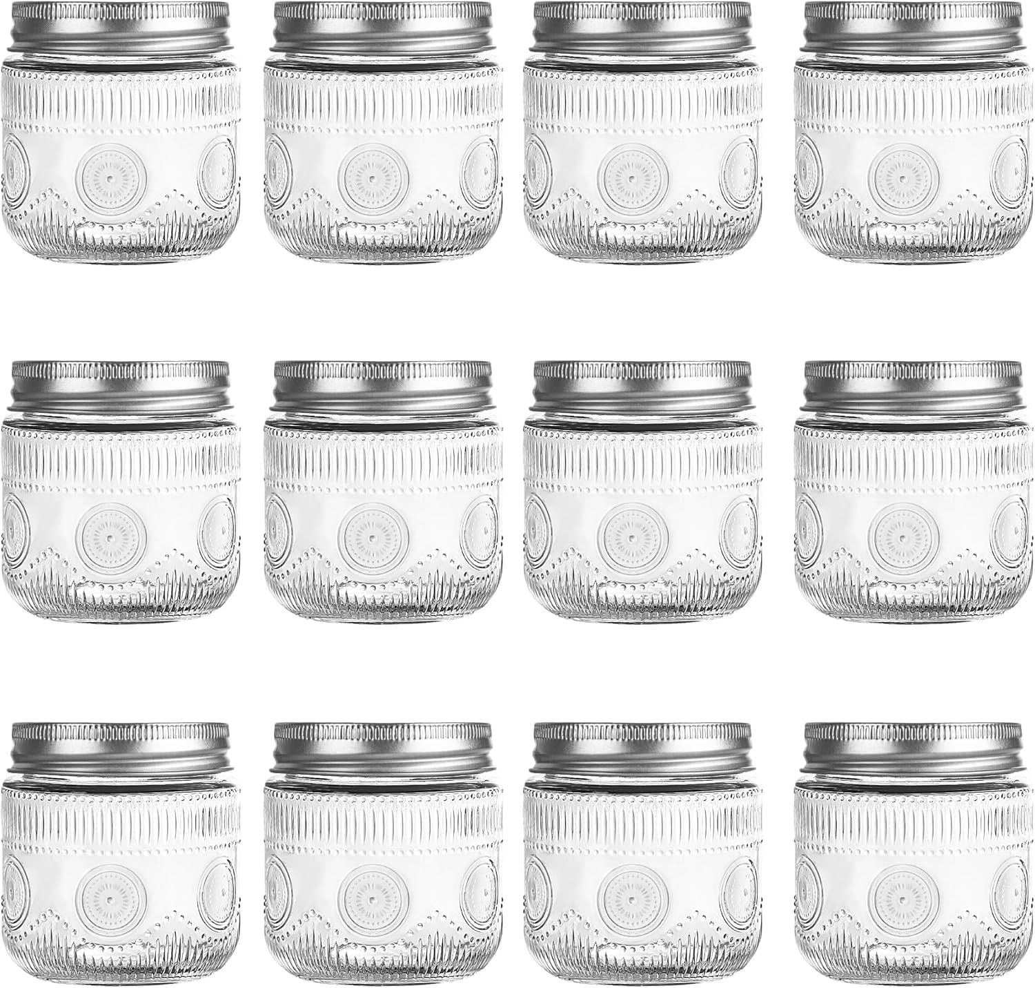 Amzcku 8oz Mason Jars