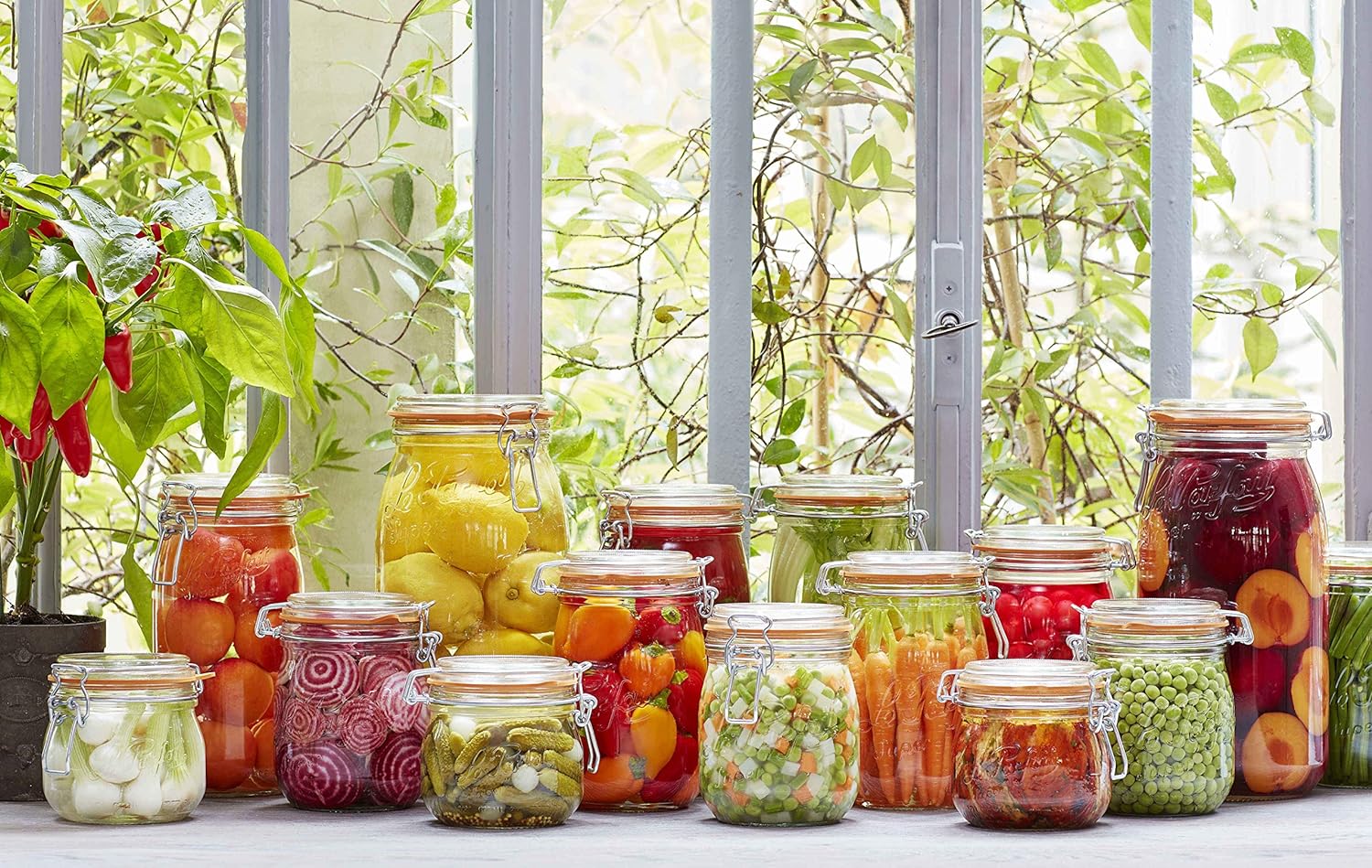 Le Parfait 2L Glass Jar with Lid
