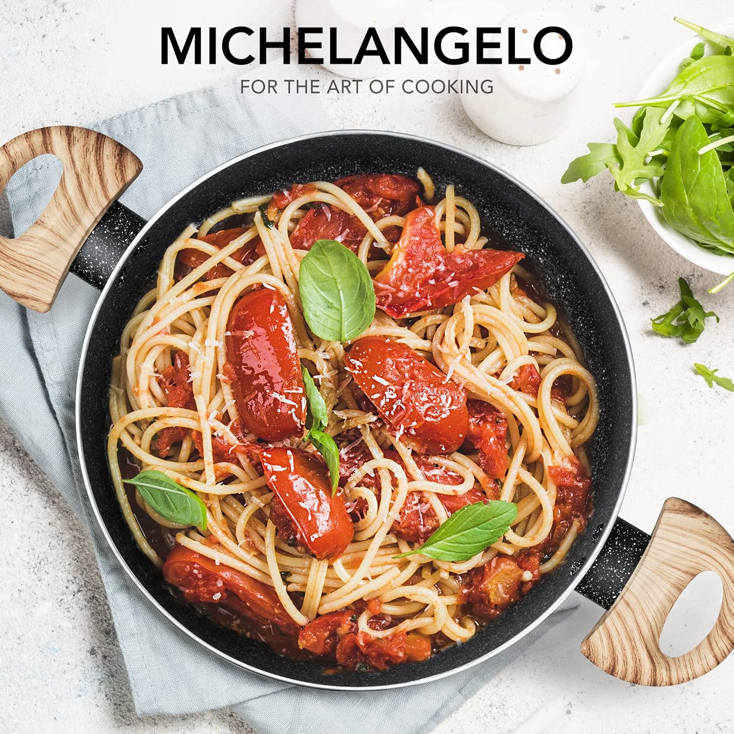 Premium 5 qt Stock Pot with Lid Nonstick Ergonomic and Built to Last