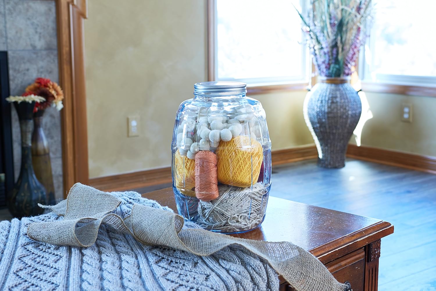 Anchor Hocking 25 Gallon Glass Jar with Lid