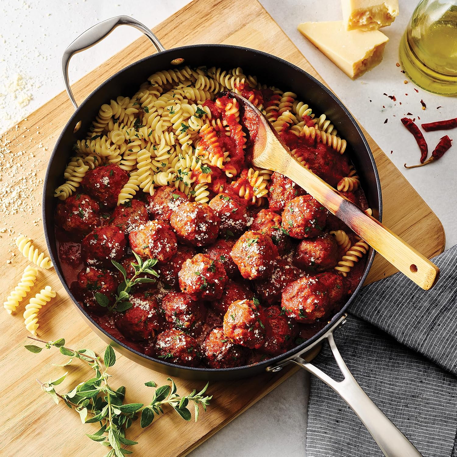Tramontina 55 qt Covered Deep Saut Pan